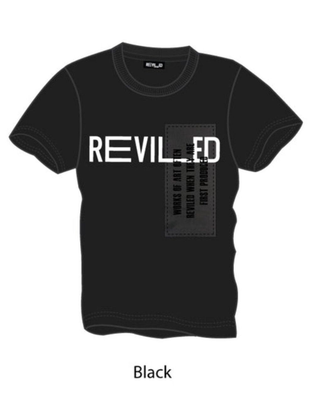 REVILED Art of Illusion Organic Cotton Tee Black S-XL
